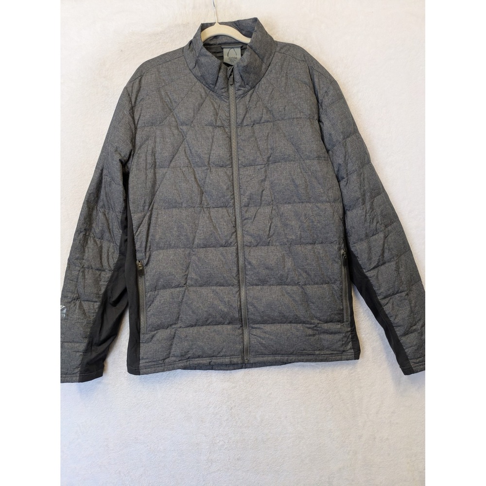 Sierra Designs Puffer Jacket Women's XL DriDown Quilted Full Zip Mock Neck